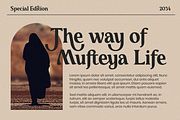 Mufteya - Retro Serif Font, a Serif Font by Zarma Type (Thumbnail 9 of 14)