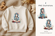 Berry Dreams Patterns & Clipart, a Person Illustration by GoldmoonUA (Thumbnail 3 of 5)