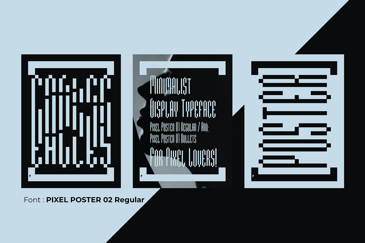Pixel Poster 02 - Typeface, a Sans Serif Font by Fontsphere (Photo 2 of 5)