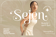 Sejen, a Serif Font by Differentialtype (Thumbnail 1 of 7)