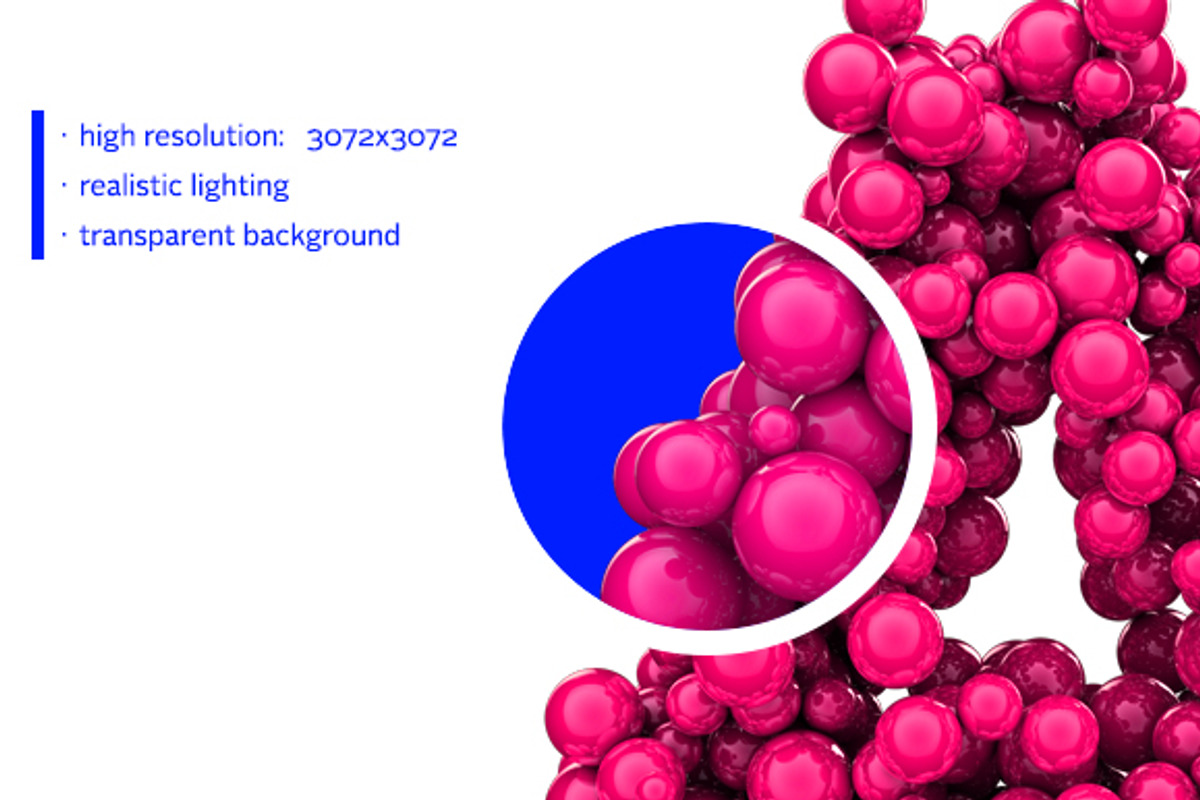 3D Bubble Alphabets preview 2