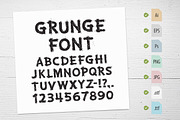 Grunge Letters and Numbers, a Symbol Font by Voysla's Shop (Thumbnail 2 of 3)