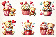 Valentine's Day Teddy Bear, an Illustration by DreamCafeArt (Thumbnail 3 of 4)