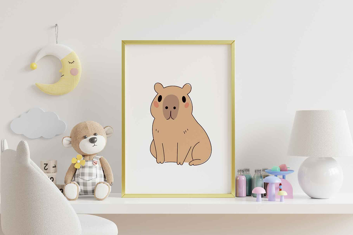 Cute Capybara Animal Funny Character, a Graphic by Imaginary Party (Photo 6 of 7)