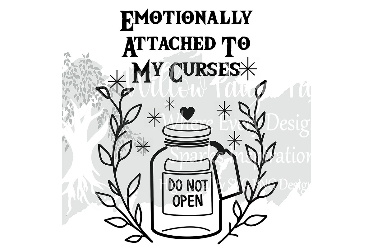 Witch Bundle 12 Gothic Witch Quotes, an Object Illustration by Willow Paige Farms (Photo 9 of 18)