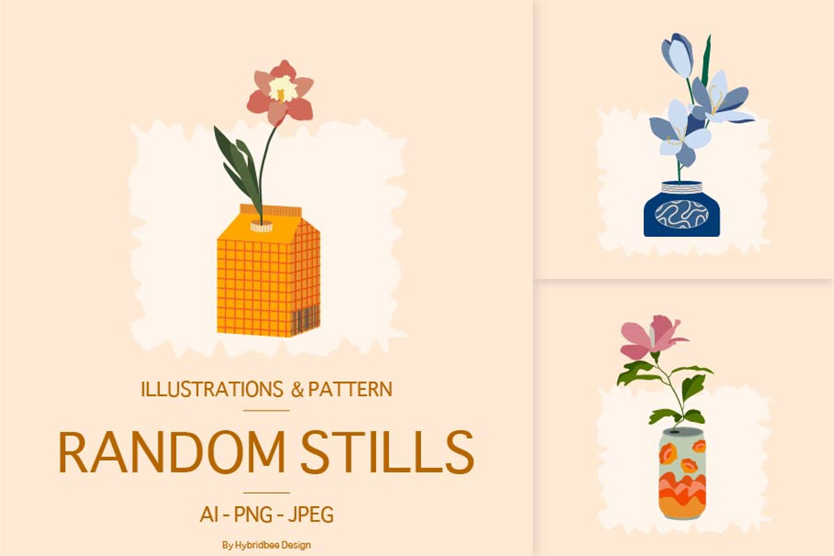 RANDOM STILLS - Illustrations, a Decorative Illustration by Hybridbee Design (Photo 1 of 7)