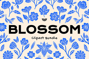 Blossom Clipart Bundle, an Object Illustration by ClayStudio
