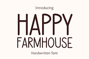Happy Farmhouse is Handwritten font, a Handwritten Font by Brown Cupple (Thumbnail 1 of 5)