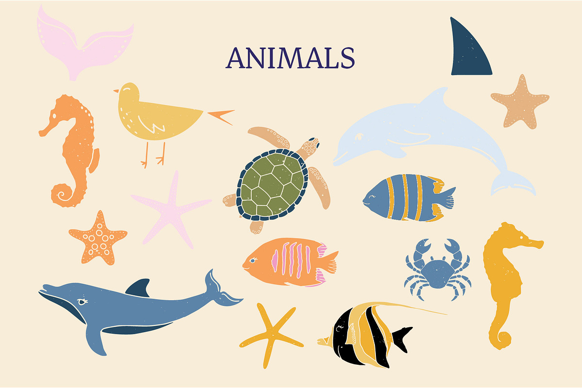 Summer Cute Mermaid Handrawn Clipart, a Decorative Illustration by Ginny and Sam (Photo 3 of 15)