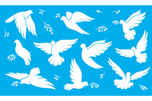 Christmas, Peace, Wedding Doves