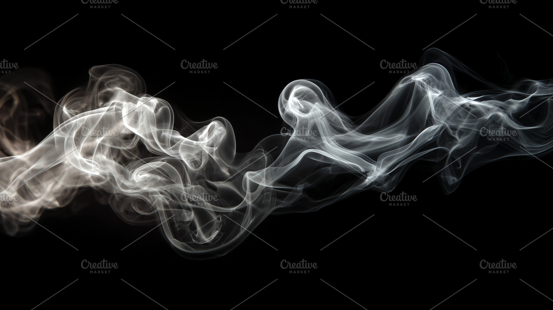 Delicate swirls of white smoke flow, a Background Photo by MistyDay