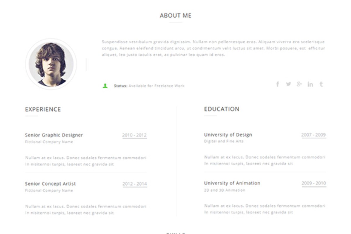 Dhruv - Minimal Muse/HTML Template, a HTML Template by WellMadePixel (Photo 3 of 5)