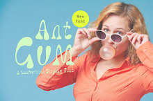 Ant Gum a Handwritten Display Font