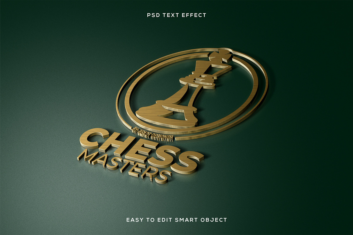 3D Copper Logo Mockup Text PHOTOSHOP, a Layer Style Add-On by Beast Designer (Photo 1 of 2)