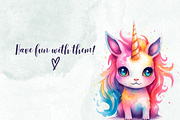 Magic Rainbow Caticorns Watercolor, an Animal Illustration by Loony Dream Designs (Thumbnail 4 of 4)