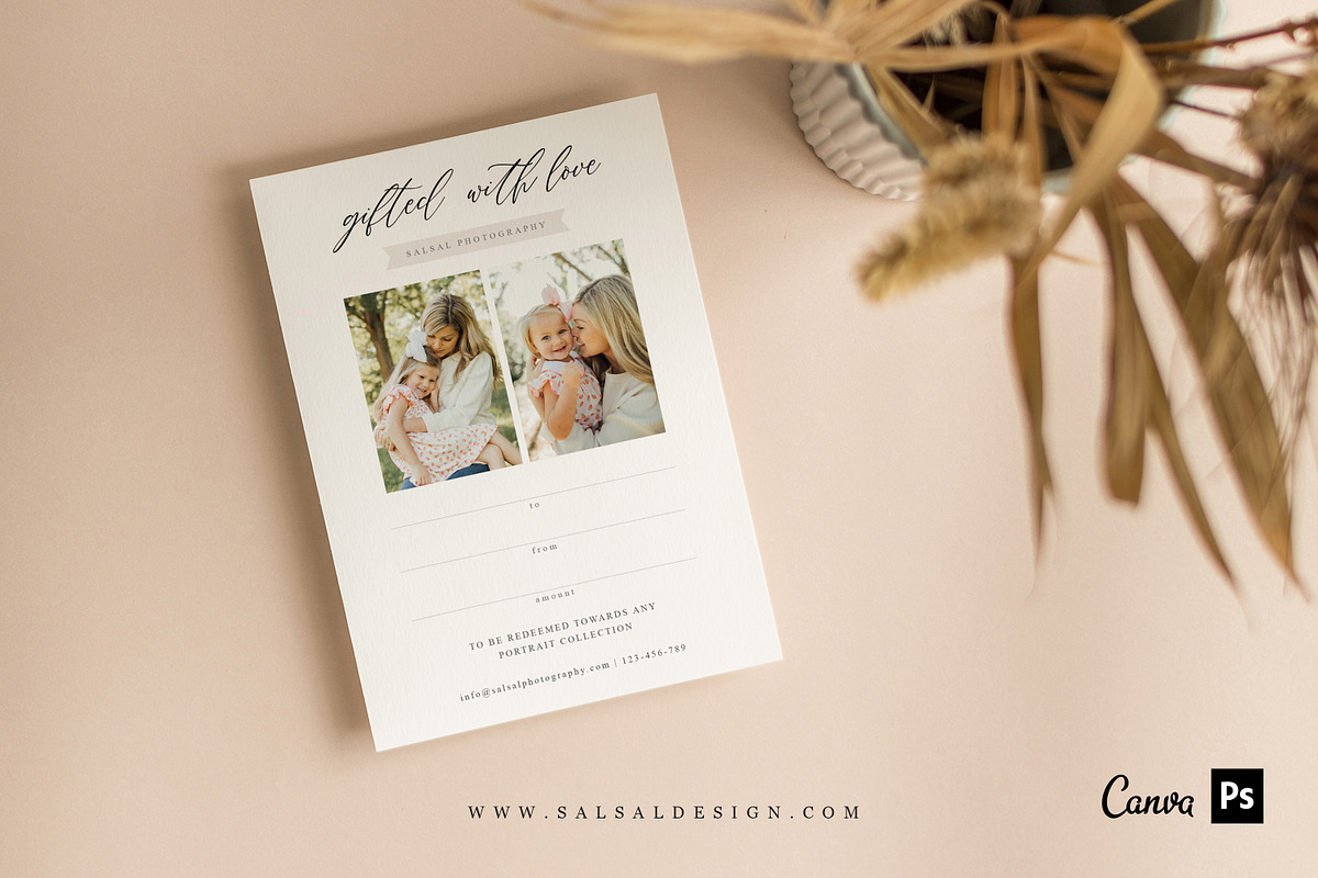 Photographer Gift Certificates GC044, a Card Template by Salsal Design (Photo 3 of 5)