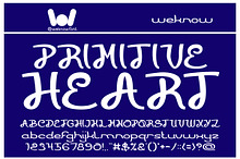 Primitive Heart font