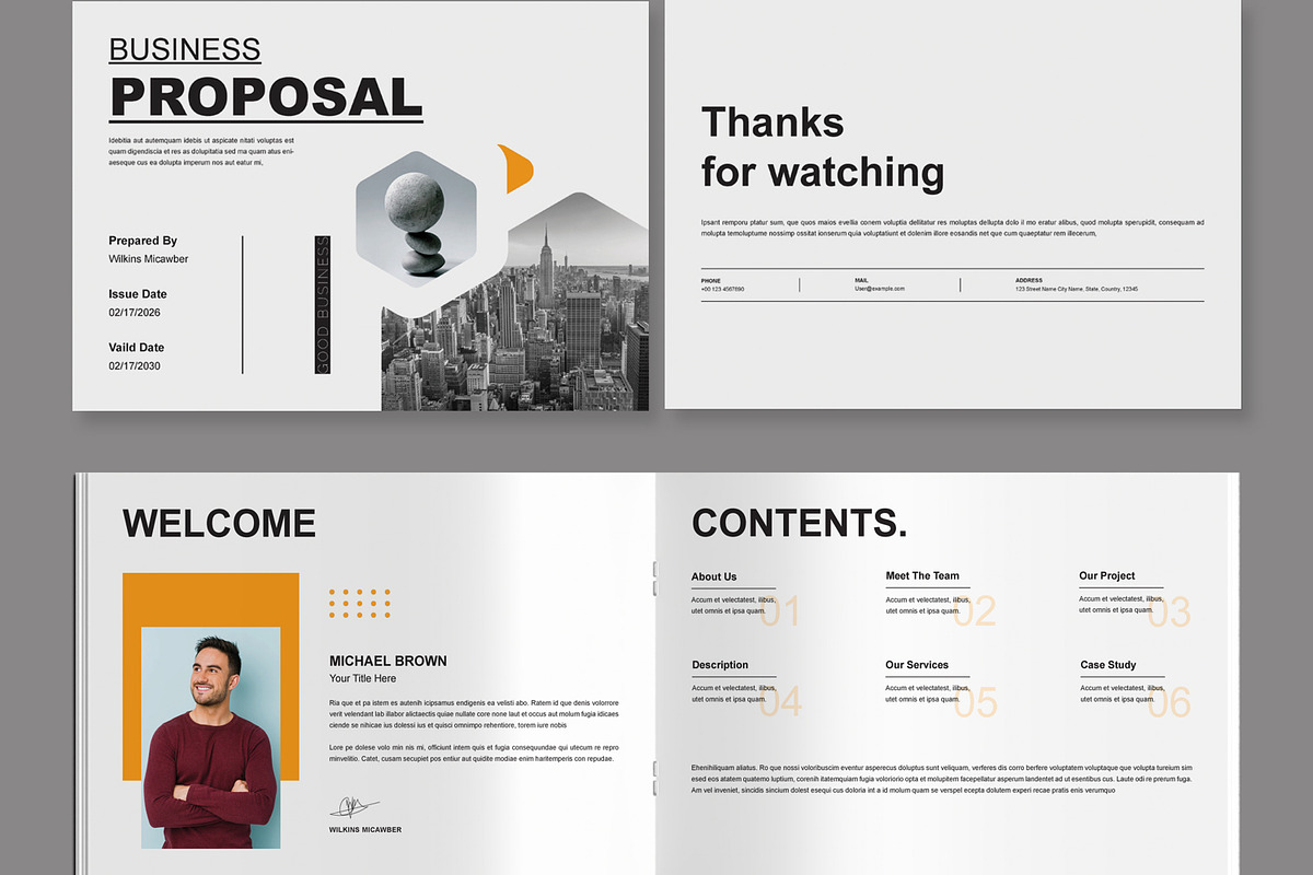 Business Proposal Design, a Brochure Template by MightyDesign (Photo 5 of 8)