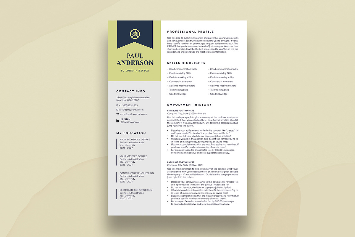 Resume, a Resume Template by DesignDevisers (Photo 2 of 10)