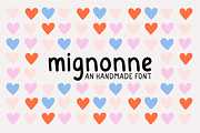 Mignonne - cute handmade font, a Handwritten Font by Enola Louge (Thumbnail 1 of 8)