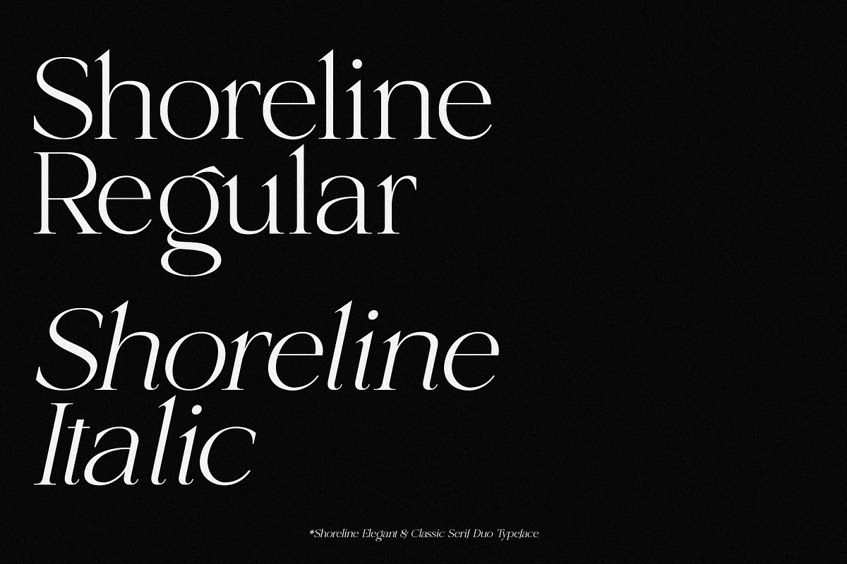 Shoreline - Elegant & Classic Duo, a Serif Font by Misha Sova (Photo 6 of 15)