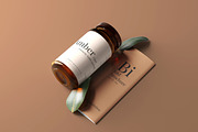 Amber Glass Jar Mockups, a Cups & Container Mockup by pmvch (Thumbnail 9 of 10)