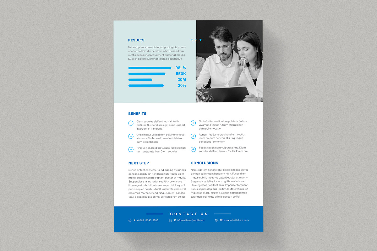 Case Study Flyer | MS Word preview 3
