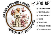 Whimsical Spring Dogs Clipart, an Illustration by Craft Nest (Thumbnail 2 of 11)