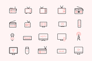 20 Radio & TV Icons, an Icon by Creative VIP (Thumbnail 2 of 5)