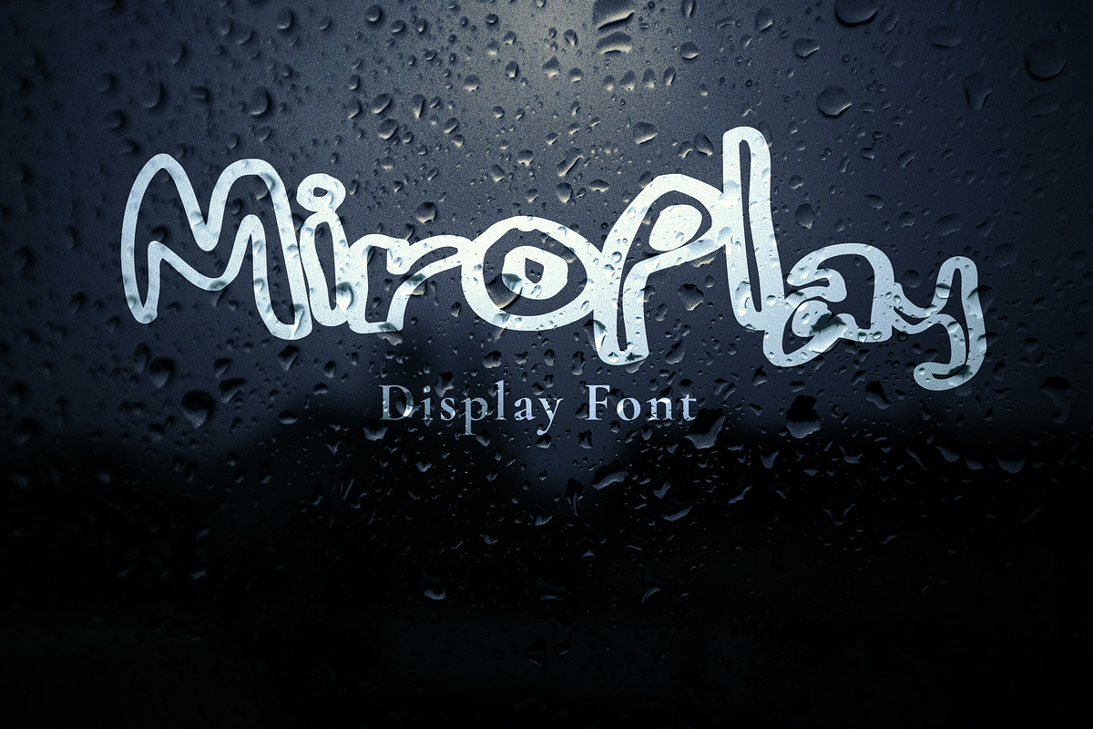 Miroplay – The Quirky Display Font, a Handwritten Font by Fontcastle (Photo 1 of 6)
