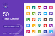 50 Hand Actions Filled Round Corner, an Icon by IconBunny (Thumbnail 1 of 2)