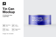 Tin Can Mockup, a Packaging Mockup by _Adroit_ (Thumbnail 2 of 2)