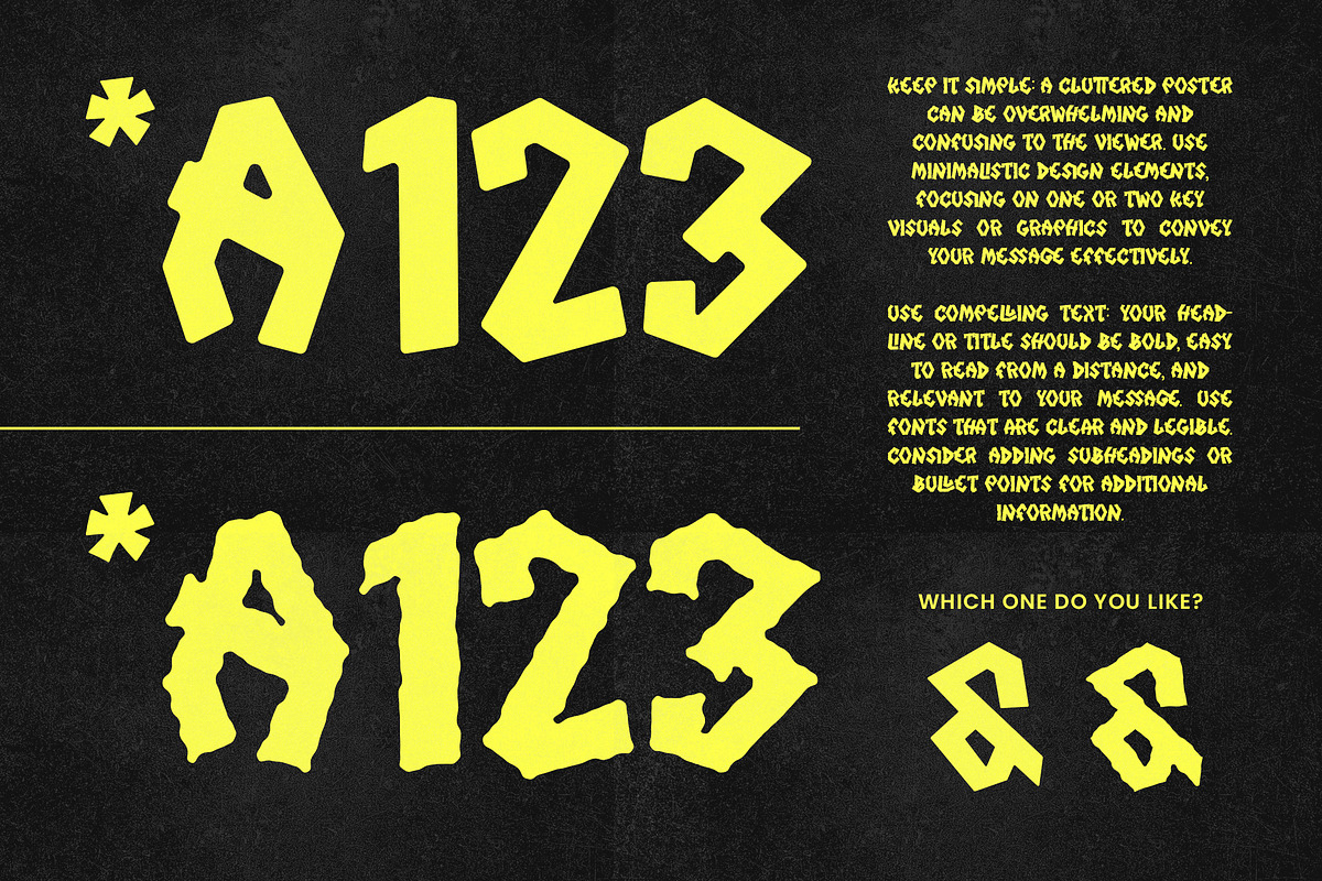 Hardsick - Display Typeface, a Symbol Font by Dryy.type (Photo 5 of 9)