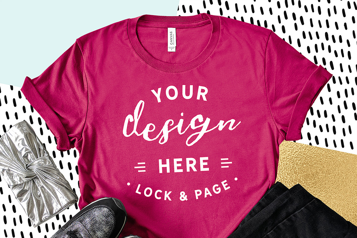 Bella Canvas 3001 Graphic Mockups, a Shirt Mockup by lock and page (Photo 57 of 65)