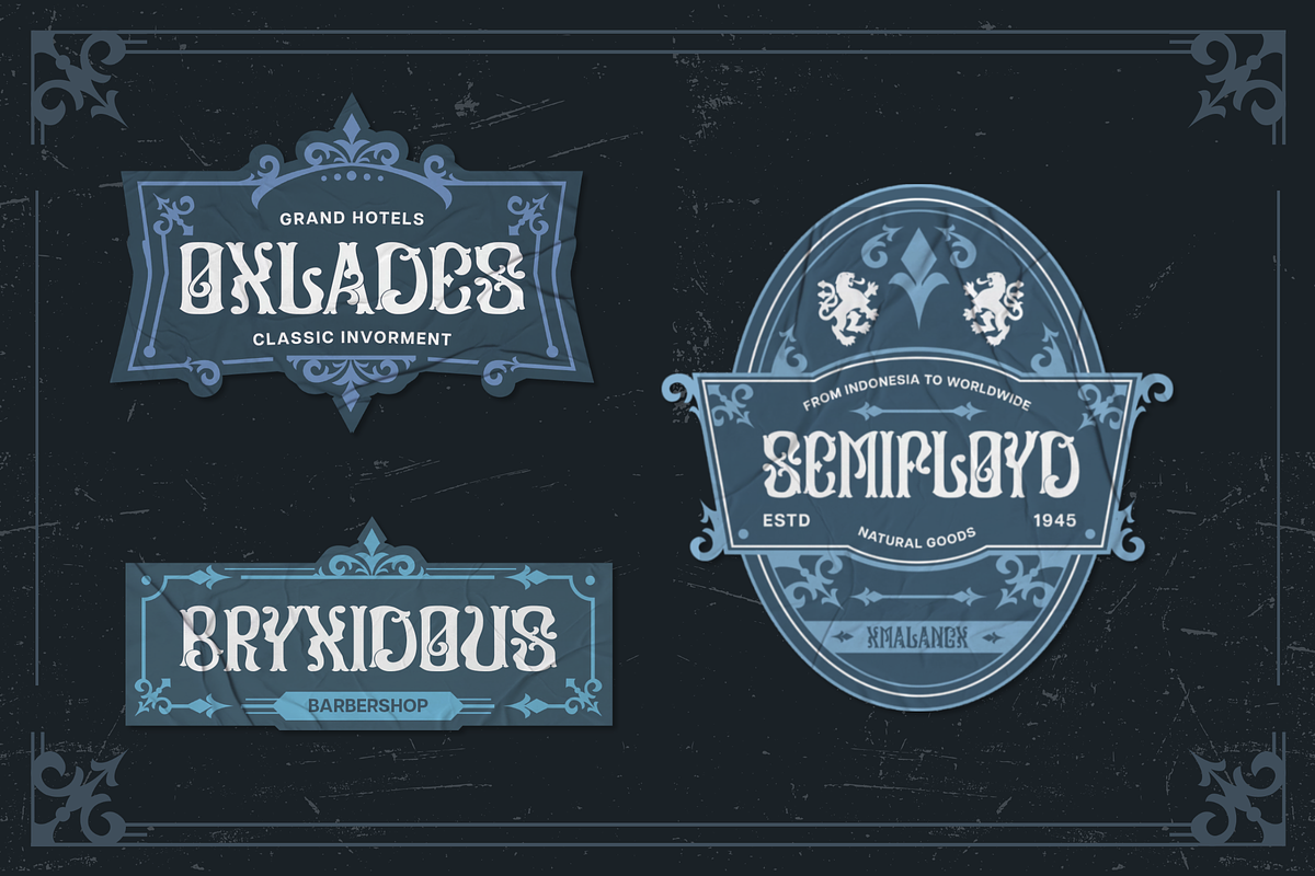 Semifloyd - Vintage Display Font, a Serif Font by Brightone (Photo 4 of 8)