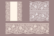 Wide lace ribbons and frames., a Pattern Graphic by Ajuga (Thumbnail 5 of 5)