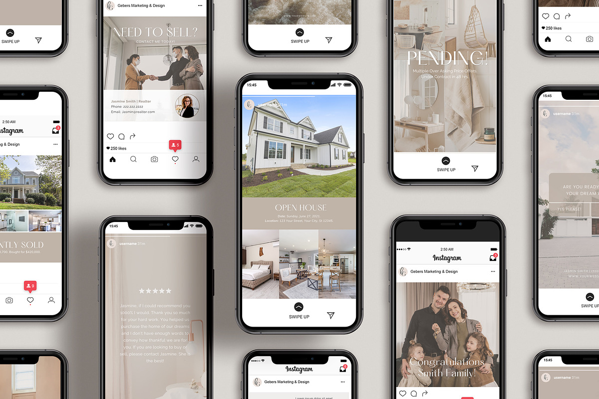 Real Estate Social Media Templates, a Social Media Template by Gebers Marketing & Design (Photo 6 of 8)