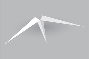Paper plane model. Origami, a Transportation Illustration by Things for designers