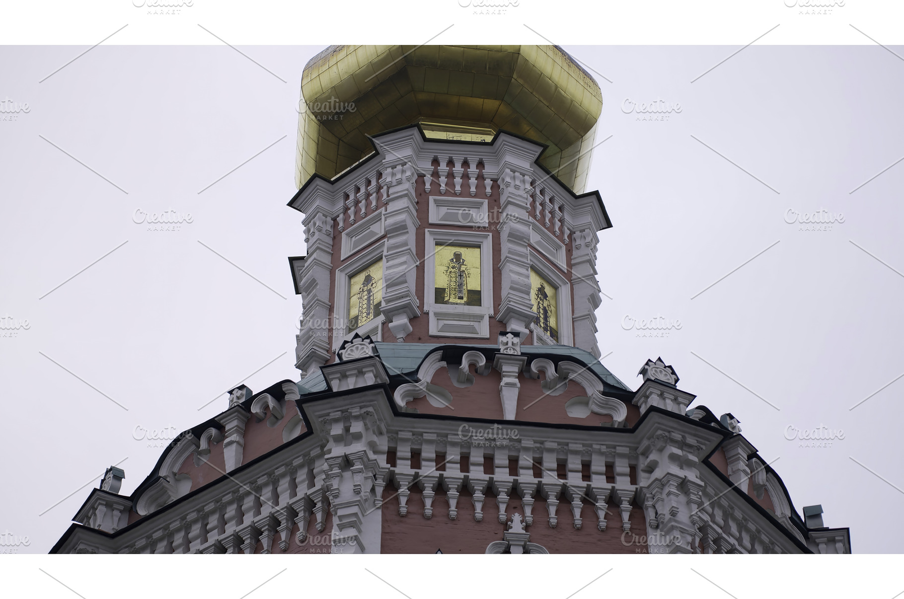 Golden cupola of the novodevichy, an Architecture Photo by Media Whale Stock
