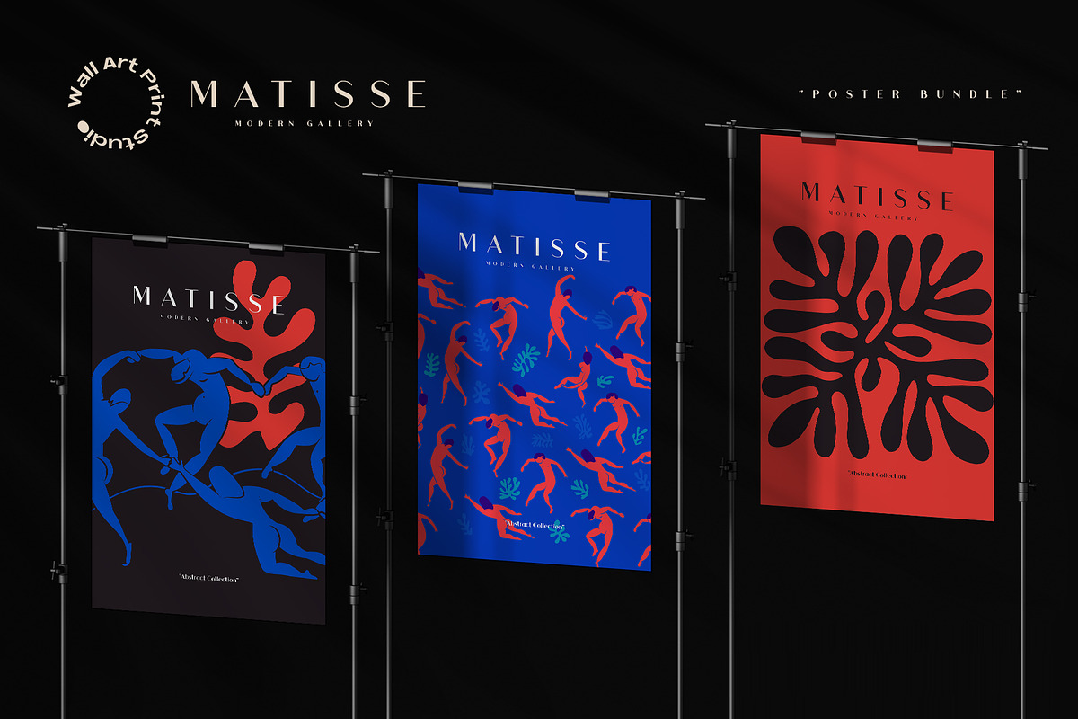 Matisse Modern Gallery 4, a Graphic by Wall Art Print Studio (Photo 17 of 21)