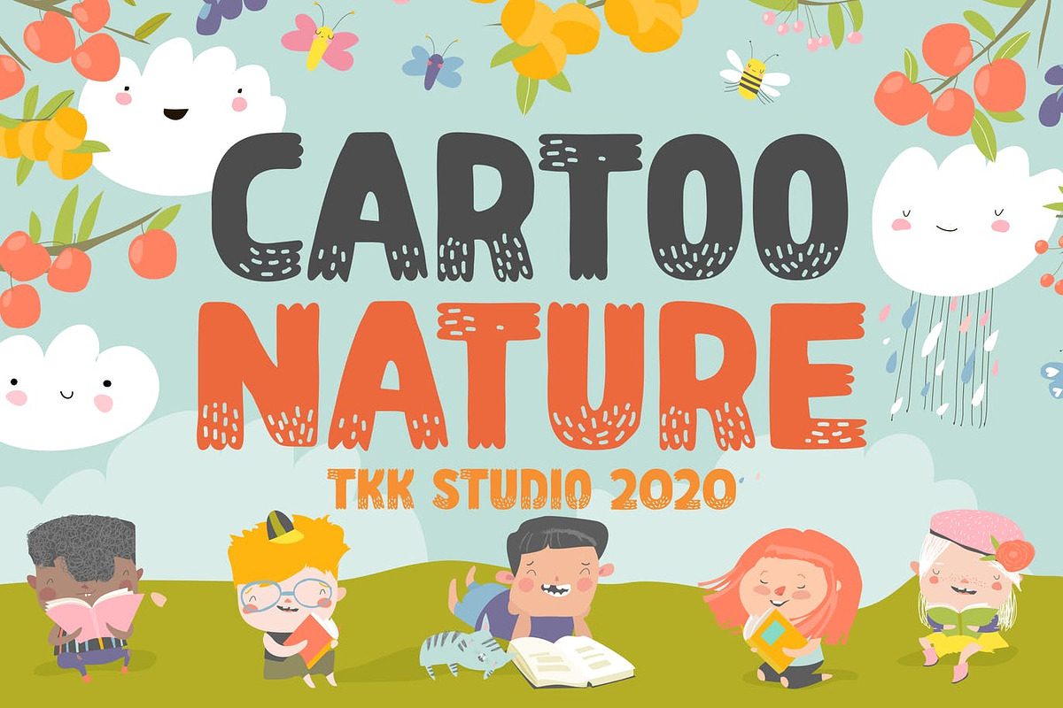 Cartoo Nature - Cartoon Font, a Sans Serif Font by tokokoo (Photo 4 of 13)