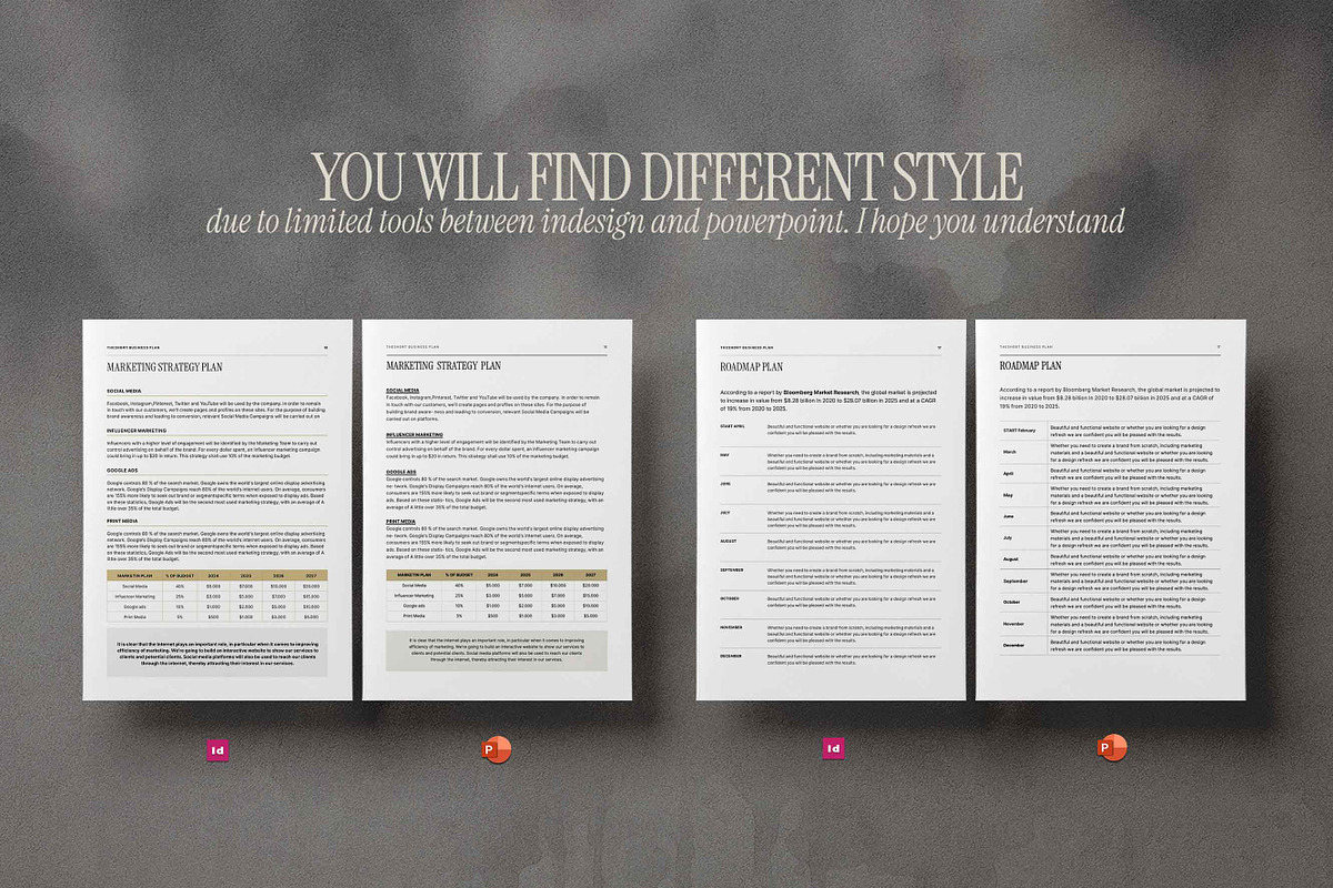 Business Plan Template, a Brochure Template by Proonty (Photo 3 of 4)