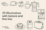 Breakfast O'clock Illustrations, a Decorative Illustration by ginni illustrations (Thumbnail 2 of 5)