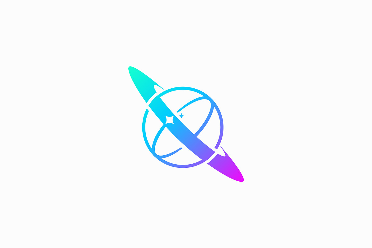 Planet Saturn Logo Global Tech, a Branding & Logo Template by Signatoro (Photo 2 of 4)