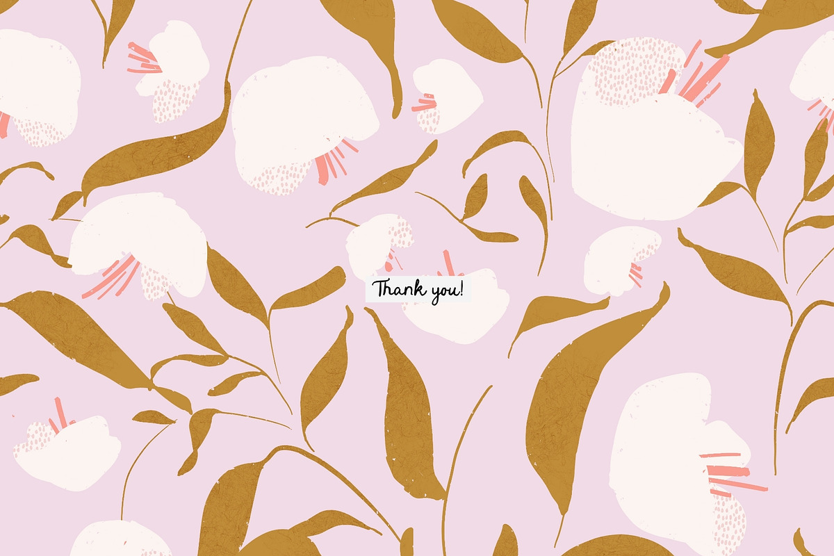 Blush & Ochre. Floral Patterns, a Pattern Graphic by PaperJamLab (Photo 13 of 13)