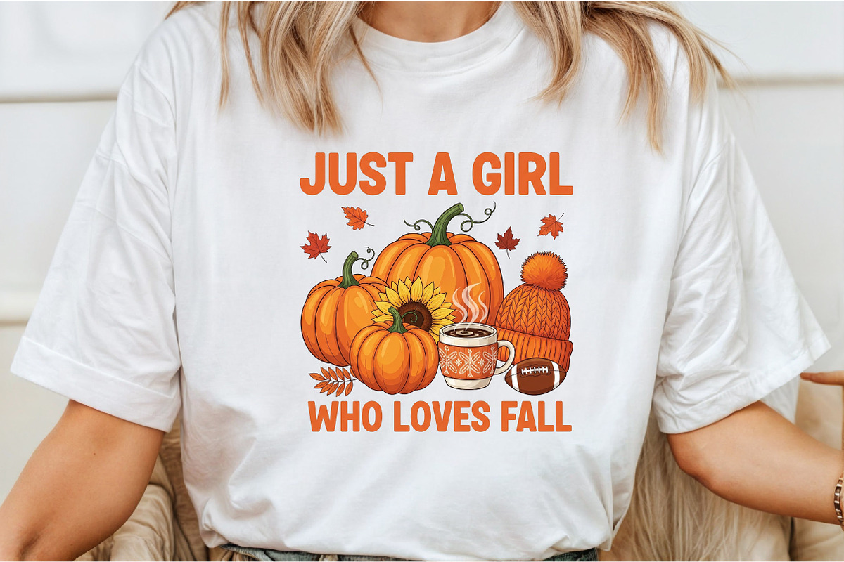 Just a Girl Who Loves Fall Halloween, an Illustration by Libby Wishes (Photo 3 of 6)