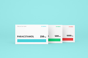Pills boxes mockups