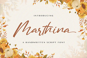 Martina - Handwritten Font