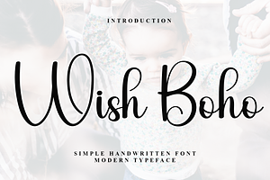 Wish Boho, a Script Font by InermediaSTUDIO