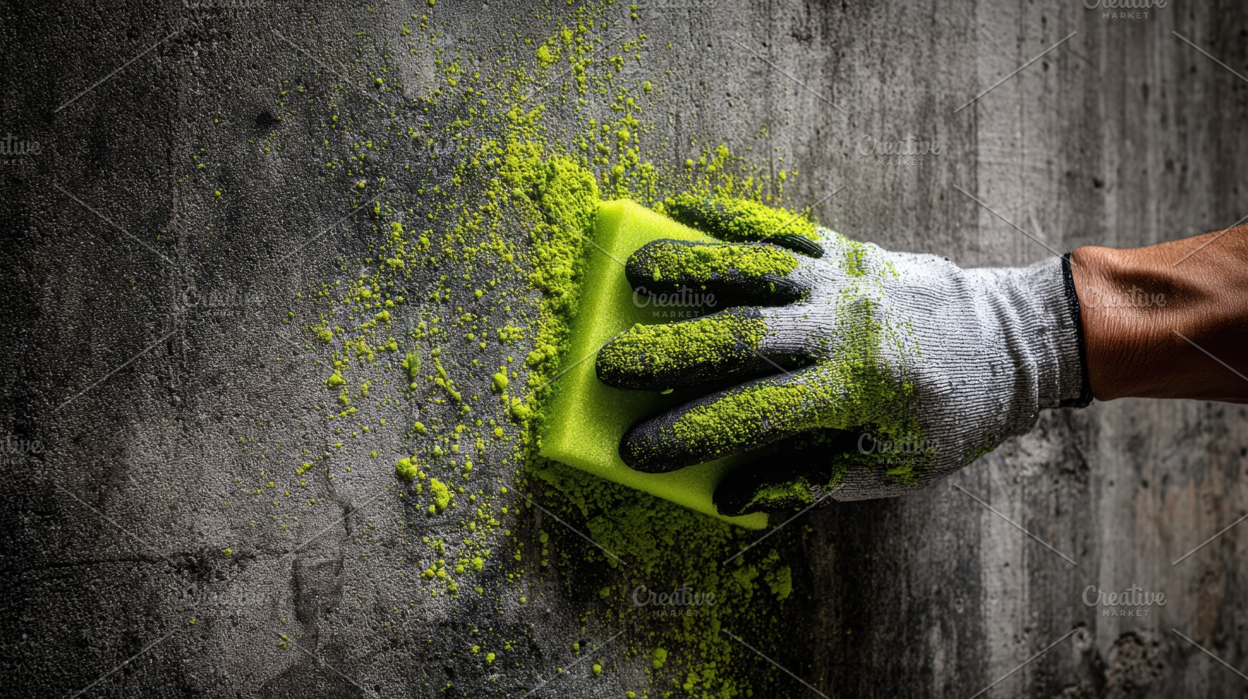 Cleaning a textured wall with care, a Photo by Beautiful things